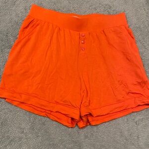 Koolaburra by UGG French Terry Cuff Shorts – Small Orangel Pull-On Knit Comfy